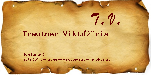 Trautner Viktória névjegykártya
